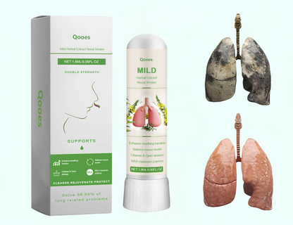 Qooes™ Herbal Detox Inhaler – FDA-Certified Respiratory Relief for COPD