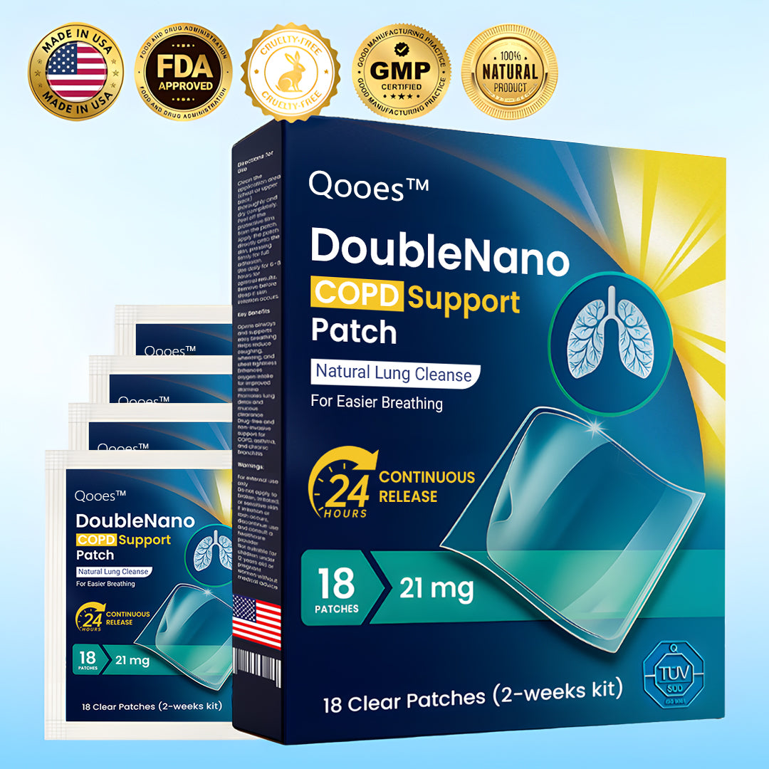 👑Official Store: Qooes™ DoubleNano Advanced Lung Detox Relief Patch