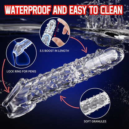 🔥Mega Mighty 💥 Natural&Reusable Penis Extension Vibrator – Makes You Longer, Harder & Unstoppable 😍