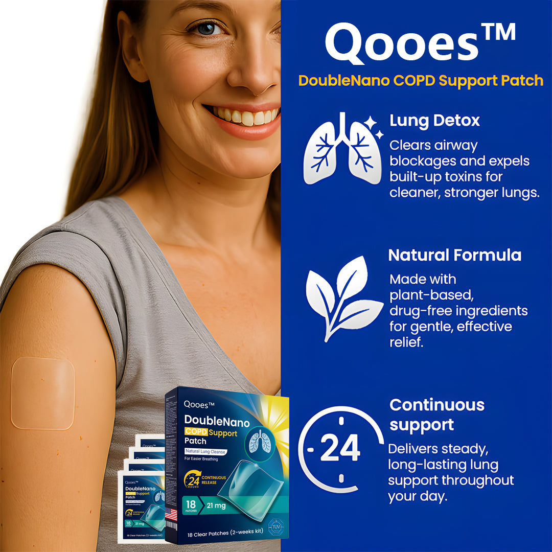 👑Official Store: Qooes™ DoubleNano Advanced Lung Detox Relief Patch