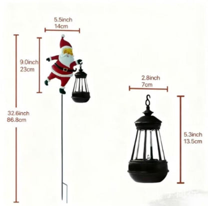 🎅LAST DAY SPECIAL PRICE:£11.99!!✨Christmas Solar Kettle Light & Lantern Garden Decor Collection