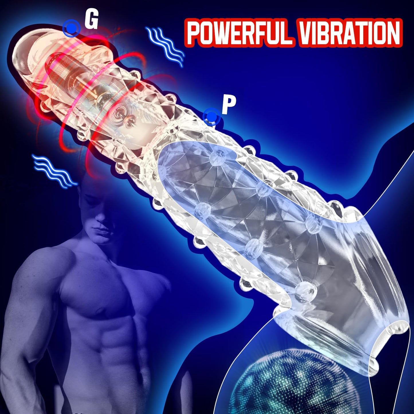 🔥Mega Mighty 💥 Natural&Reusable Penis Extension Vibrator – Makes You Longer, Harder & Unstoppable 😍