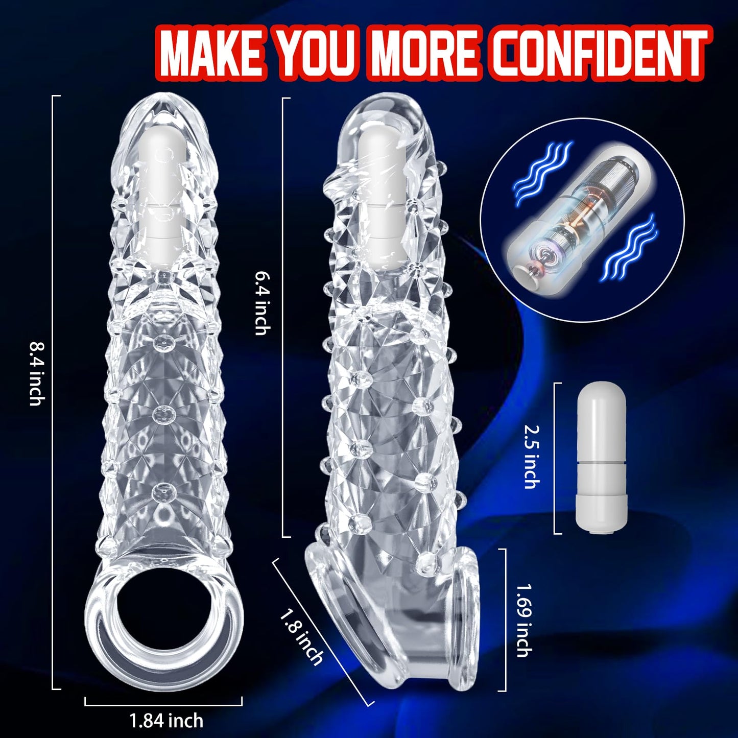 🔥Mega Mighty 💥 Natural&Reusable Penis Extension Vibrator – Makes You Longer, Harder & Unstoppable 😍