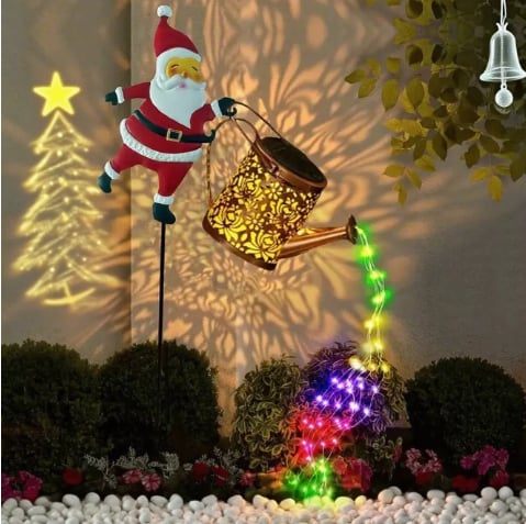 🎅LAST DAY SPECIAL PRICE:£11.99!!✨Christmas Solar Kettle Light & Lantern Garden Decor Collection