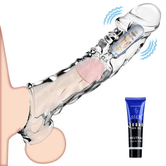 🔥🎁 2025 HOT Deal 💥Reusable Penis Extension Vibrator – Makes You Longer, Harder & Unstoppable 😍