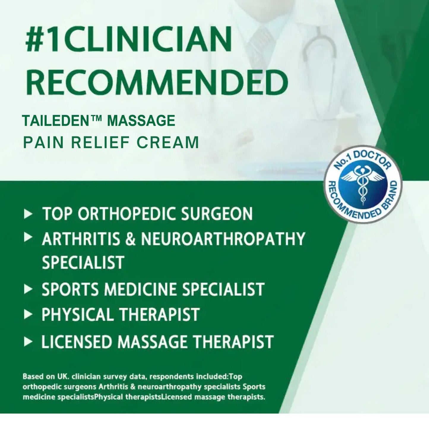 TAILEDEN™  Advanced Magnesium & Emu Oil Massage Pain Relief Cream